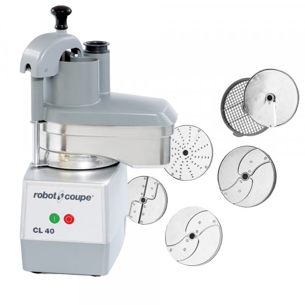 VEGETABLE PREPARATION MACHINE ROBOT COUPE CL40. 6 DISKS INCLUDED