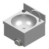 HAND WASHING SINK KNEE OPERATED MONOLITH ARES050