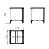 ПОДСТАВКА HURAKAN HKN-ICF35DX4-ST