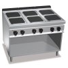 ЭЛЕКТРИЧЕСКАЯ ПЛИТА С 6 КОНФОРКАМИ НА ОТКРЫТОМ СТЕНДЕ BERTO'S E9PQ6M